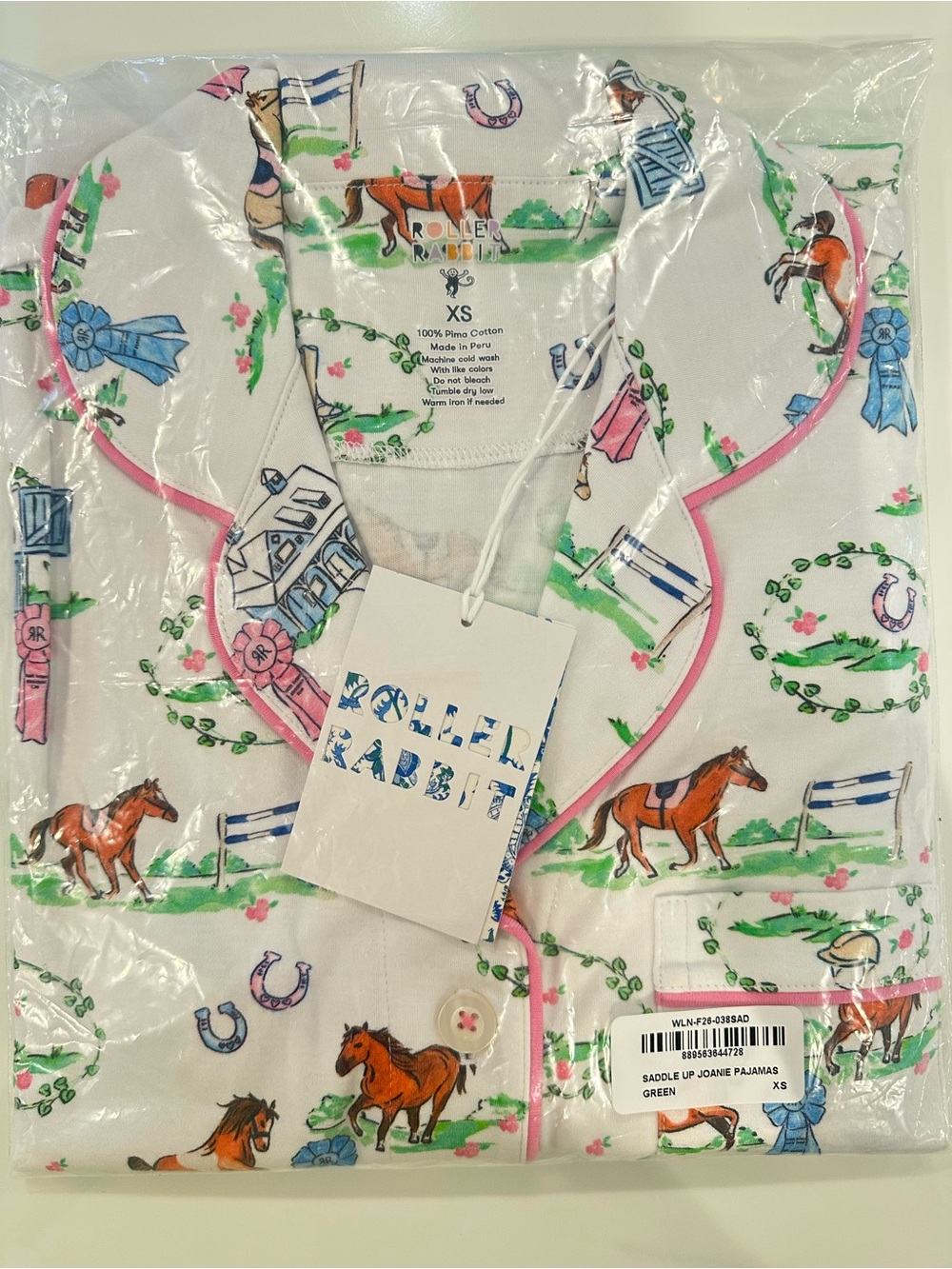 Roller Rabbit Saddle Up Polo Pajamas Set